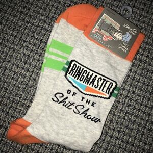 Blue Q Mens Novelty Socks NWT RINGMASTER